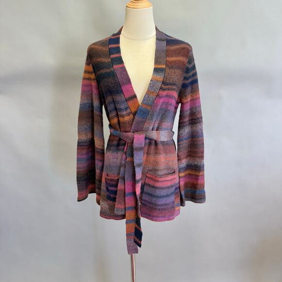 Trina Turk Wine Country Bosworth Self-Tie Wool-Blend Sweater Size - Picture 1 of 16